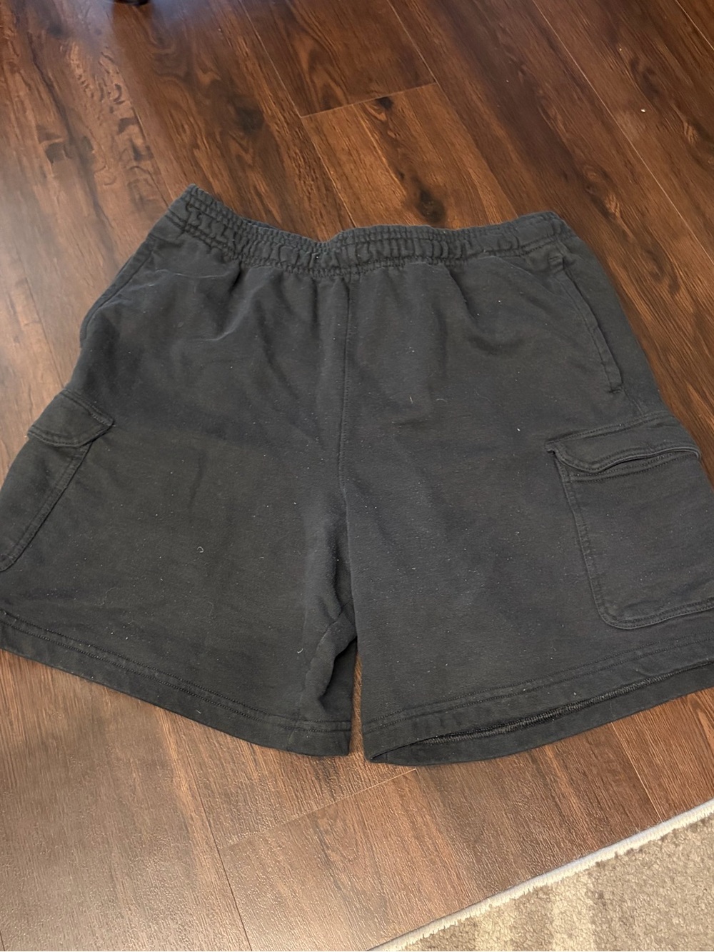 Champion Black Men's Cargo Shorts with Elastic Waistband
